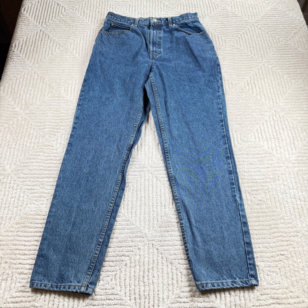 Vintage Jordache Mom Jeans Womens 14 Blue Tapered Leg High Rise Indie 90s Y2K